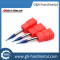 2 Flute Micro CNC Cutting Tools Ball Nose End Mill HRC60