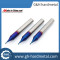 HRC60 Ball Nose 2 Flute Micro Grain End Mills with Naco-Blue Coating