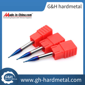 Micro Diameter Ballnose End Mill for High Hardness Steel