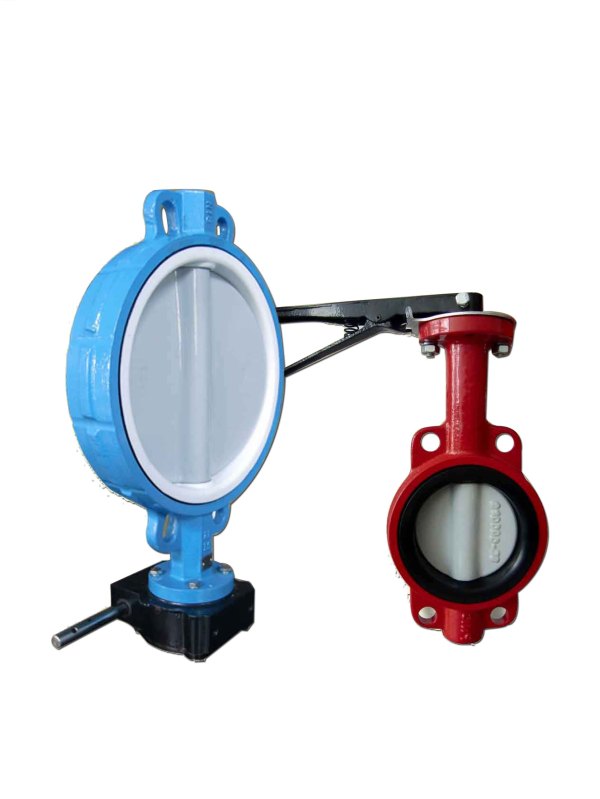 BUTTERFLY VALVE through shaft without pin valve