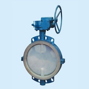 Butterfly Valve  wafer type,flange tupe Fluorine butterfly valve