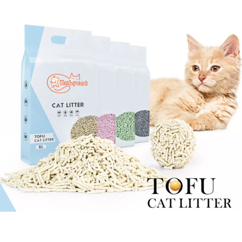 tofu cat litter Natural Plant flushable Tofu cat litter