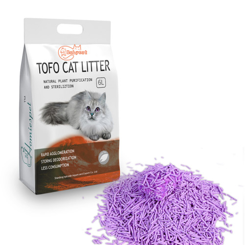 Lavender Scent plant Based tofu Cat Litter dust free