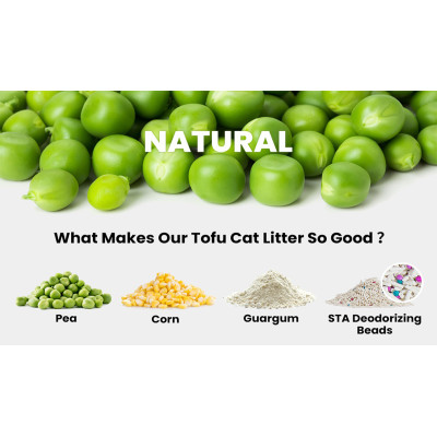 Wholesale natural dust free eco-friendly antibacterial deodorizes tofu cat litter