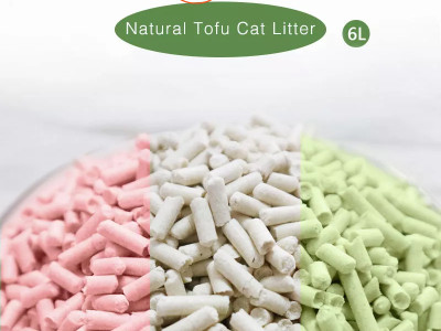 Flushable Tofu Cat Litter  Clumping Bulk multi-color flavor