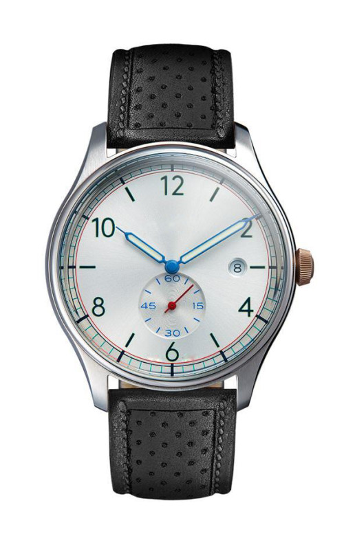 Reloj de hombre de banda de cuero italiano de grano completo y superior de China Watch Factory