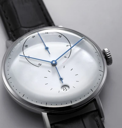 Reloj de pulsera mecánico reloj automático totalmente automático de cuero genuino a prueba de agua