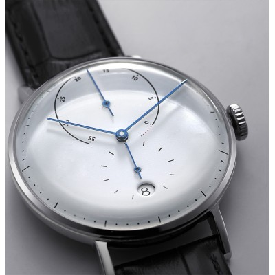 ساعة اليد الميكانيكية التلقائية بالكامل أعلى جلد طبيعي أزياء ووتش للماء