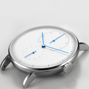ساعة اليد الميكانيكية التلقائية بالكامل أعلى جلد طبيعي أزياء ووتش للماء
