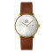 Customized Golden Sapphire Crystal Quartz Watch customized watch for men
