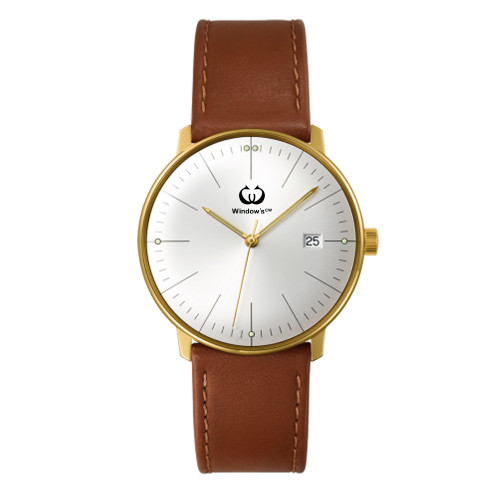 Reloj de cristal de zafiro dorado personalizado Japón reloj de cuarzo movt reloj trasero de acero inoxidable