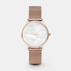 MOP Mesh Strap Quartz Watch for Women