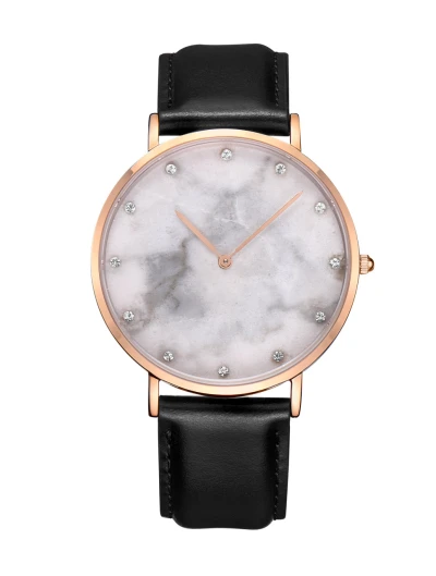 Marble Dial Minimalist Natural Stone watch customized marble watch