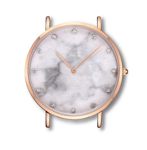Fabricante de relojes de mármol esfera de mármol personalizada reloj minimalista de piedra natural