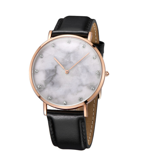 Relógio de mármore fabricante de mármore personalizado discagem minimalista relógio de pedra natural