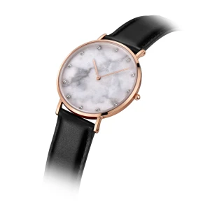 Fabricante de relojes de mármol esfera de mármol personalizada reloj minimalista de piedra natural