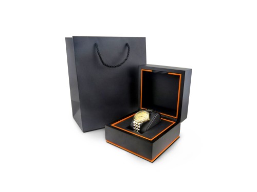 Scatola di imballaggio per orologi in materiale di legno con logo personalizzato di lusso con design personalizzato