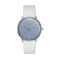 Super Thin Stainless Steel Case Watch with Italain Leather Strap