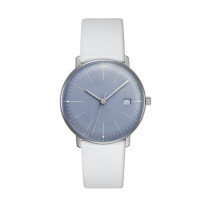 Super Thin Stainless Steel Case Watch with Italain Leather Strap