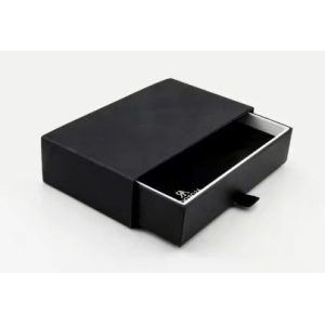 High quality all black square shape leather material  with pu  pillow watch package box