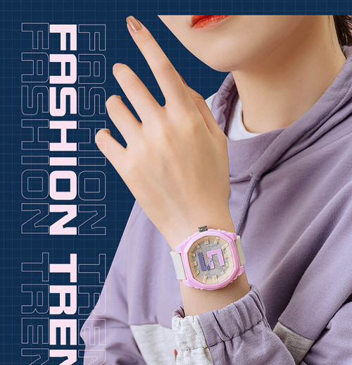 Customized LOGO Fashion Silicone Strap 3ATM Waterproof Simple Quartz Watch