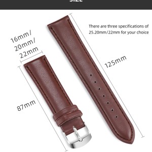 New Design Colorful High Quality Soft Universal Fashion Simple PU Leather Watch Strap