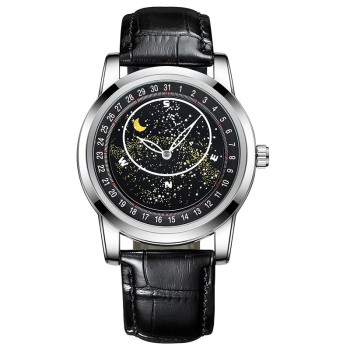 High Quality Genuine Leather Band Waterproof Luminous Automatic Mechanical Watch For Men