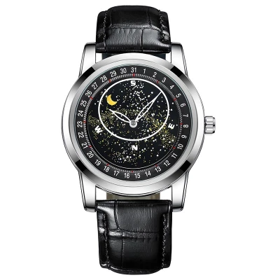 High Quality Genuine Leather Band Waterproof Luminous Automatic Mechanical Watch For Men