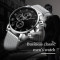 Fashion Classic Business 3 Sub Dial Chronograph Waterproof Stainless Steel Mens Quartz Wrist Watches