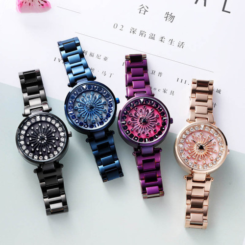 Fashion Waterproof All Steel Strap Japanese Quartz Movement Wrist Watches For Women Waterproof