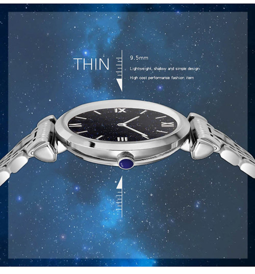 Fashion Starry sky Minimalist Style Reloj Waterproof Japanese Quartz Movement Wrist Watches For Women