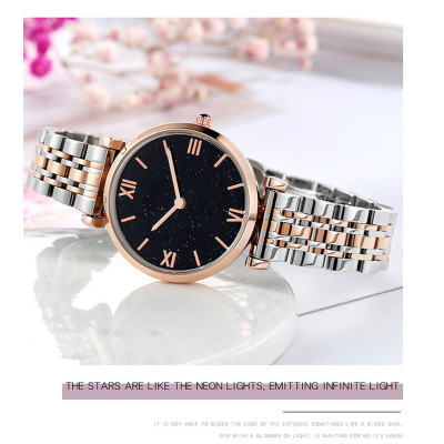 Fashion Starry sky Minimalist Style Reloj Waterproof Japanese Quartz Movement Wrist Watches For Women