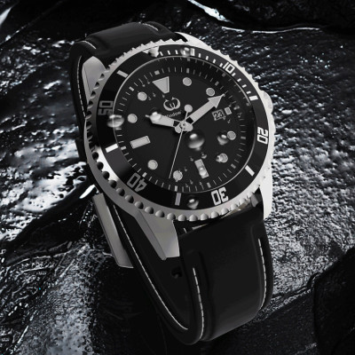 Cool Analog Calendar Solar Panel Watch Dial Men Powered Japan Movt Waterproof  Quartz Solar Watches