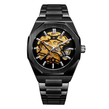 Men Wrist Top Brand Luxury Luminous Royal Design Male Iced Out Tourbillon Mechanical Skeleton Watch