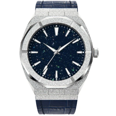 Luxury Brand Waterproof Fashion Japan Movt Watch Men Wrist Leather Strap Business Stainless Steel Custom Starry Sky Quartz Watch