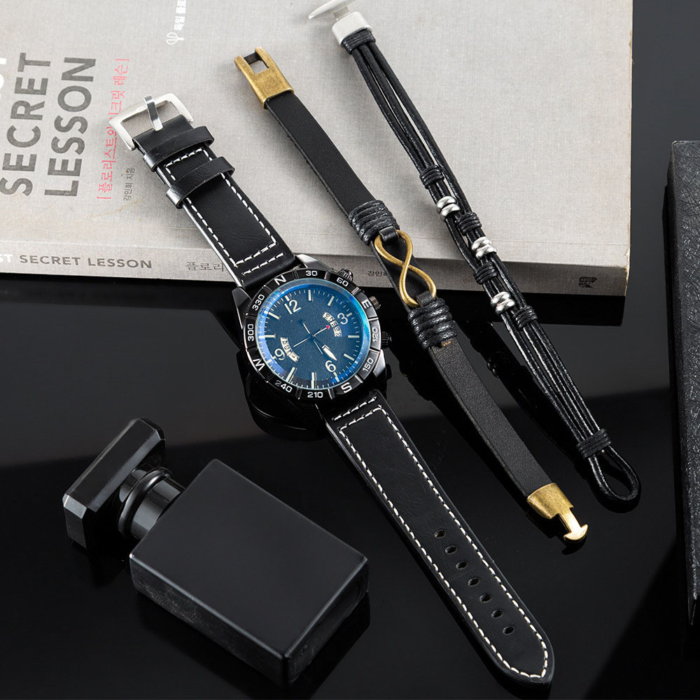 men quartz watch set