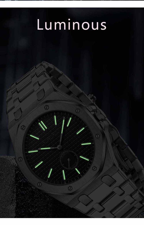 Customizd Business Fashion Stainless Steel Luminous Quartz Watch
