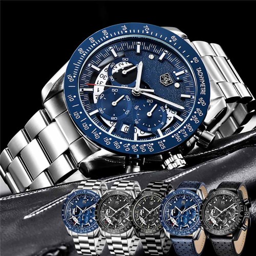 Watches Men Wrist New Design Fashion reloj Luxury Custom Original Chronograph Waterproof wholesale Stainless Steel Quartz Watch