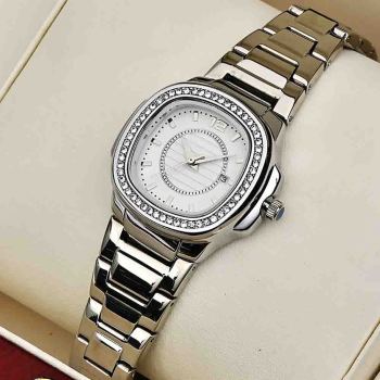 Hot Sell Customization Diamond Square Stainless Steel Water Resistant  Quartz Watch For Women