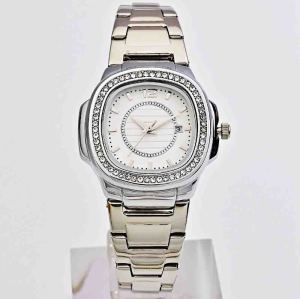 Hot Sell Customization Diamond Square Stainless Steel Water Resistant  Quartz Watch For Women
