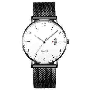 Waterproof luminous Classic Fashion Brand Alloy Case Stainless Steel Back Calender Custom Design Man Wrist Quartz Watches