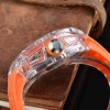 Top Brand Luxury Unique Stainless Steel back Luminous Iced out  Plastic Case Japanese Men Quartz Movement Watches