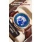 Watches Men Wrist Business Custom Luxus Uhr Fashion Water Resistant Blue Earth Quartz Movement Wrist Watches For Men Orologio