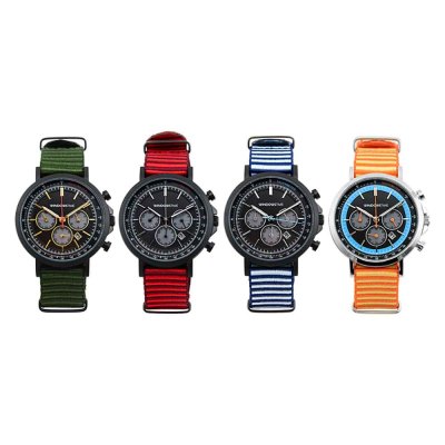 Luxus Herren Uhren Custom Luxury Nylon Band Business 5 ATM Waterproof Stainless Steel Quartz Wrist Watch For Men Orologio Uomo