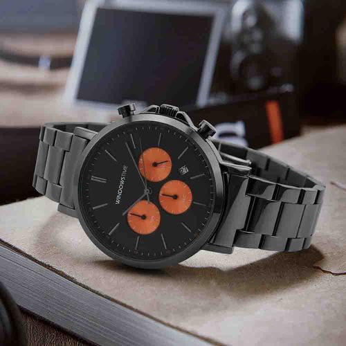 Luxus Uhr Orologio Uomo Men's Watches Sports Reloj Chronograph Relogio Masculino Stainless Steel Strap Quartz Watches for Men