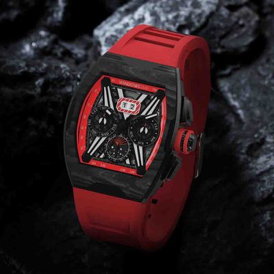 Custom Waterproof Luxury Stainless Steel Montre Homme Uhren Chronograph Mechanical Watch For Men