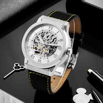 New Arrival Montre Homme Custom logo Mechanical Watch  For Men Skeleton Orologio Uomo Uhren Herren