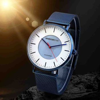 OEM ODM Custom Simple Orologio Solar Paneles Battery Solar Power Energy Solar Watch For Couple