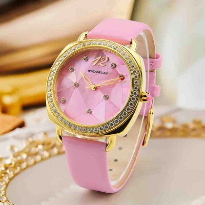 Watch Factory OEM Minimalist Style Uhr Japan Quartz Movement 5Bar Waterproof Diamond For Women