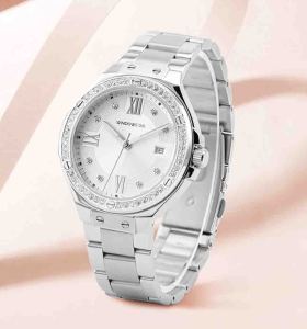 Private Label OEM ODM Factory Stainless Steel Waterproof Wrist Luxury Quartz Watch for Women